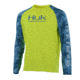 HUK Performance Fishing Fishing Long Sleeve Double Header Top - Men's, Highlighter Yellow, Large, H1200136-730-L