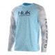 HUK Performance Fishing Fishing Long Sleeve Double Header Top - Men's, Ice Blue, Extra Large, H1200136-450-XL, EDEMO1