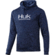 HUK Performance Fishing Fin Hoodie - Mens, Sargasso Sea Heather, Medium, H1300049-416-M