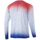 HUK Performance Fishing Flare Fade Long Sleeve - Mens, Americana, Large, H1200342-695-L