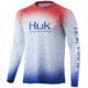 HUK Performance Fishing Flare Fade Long Sleeve - Mens, Americana, Large, H1200342-695-L