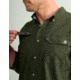 HUK Performance Fishing Hawser Heather Flannel - Mens, Cyprs Lnd Hthr, Extra Large, H1500208-378-XL