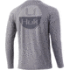 HUK Performance Fishing Horizon Lines Pursuit Long Sleeve - Mens, Sharkskin, Medium, H1200370-028-M
