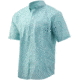 HUK Performance Fishing Huk Kona Woven Short Sleeve Button Up - Mens, Seafoam, Large, H1500077-350-L