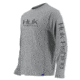 HUK Performance Fishing Icon LS Tops, Long Sleeve - Mens, Grey, Large, H1200138-020-L