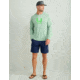 HUK Performance Fishing Icon Performance Hoodie - Mens, Fog Green, Extra Large, H1200574-315-XL