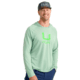 HUK Performance Fishing Icon Performance Hoodie - Mens, Fog Green, Extra Large, H1200574-315-XL