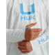 HUK Performance Fishing Icon Performance Hoodie - Mens, White, 2XL, H1200574-100-XXL