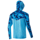HUK Performance Fishing Icon X KC Refraction Camo Hoodie - Mens, San Sal, Small, H1200287-471-S