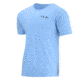 HUK Performance Fishing In the Spread Crest Tops, Short Sleeve - Mens, Carolina Blue, 2XL, H1000158-420-XXL