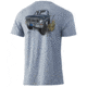 HUK Performance Fishing KC 250 Style Tee - Mens, Ice Blue Heather, Extra Large, H1000312-458-XL