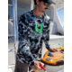 HUK Performance Fishing KC Print Icon Performance Hoodie - Mens, Black, Medium, H1200586-001-M