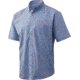HUK Performance Fishing Kona Woven Short Sleeve - Mens, Milky Blue, Extra Large, H1500077-421-XL
