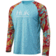 HUK Performance Fishing Kryptek Double Header Long Sleeve T-Shirt - Mens, Kryptek Obskura Loki, Small, H1200248-964-S