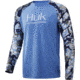 HUK Performance Fishing Kryptek Double Header Long Sleeve T-Shirt - Mens, Kryptek Obskura Signa, 2XL, H1200248-967-XXL