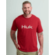 HUK Performance Fishing Logo Tee - Mens, Scarlet Blaze, Extra Large, H1000390-621-XL