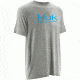HUK Performance Fishing Men's Logo Tee, True Gray Heather, Large H1000091-035-L