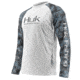 HUK Performance Fishing Fishing Long Sleeve Double Header Top - Men's, White/SubPhantis Glacier, Large, H1200136-100-L