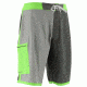 HUK Performance Fishing Piped Mens Heather Boardshorts, Dark Grey, 36, H2000029DGY36