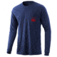 HUK Performance Fishing Pocket Long Sleeve Tee - Mens, Sargasso Sea Heather, Small, H1000301-416-S