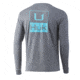 HUK Performance Fishing Pocket Long Sleeve Tee - Mens, Sharkskin Heather, Large, H1000301-022-L