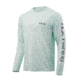 HUK Performance Fishing Pursuit Bill Fish Art Slam Long Sleeve Graphic T-Shirt - Mens, Seafoam, Medium, H1200202-350-M