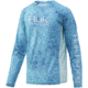 HUK Performance Fishing Pursuit Camo Vented Long Sleeve Tee - Youth, Boca Grande, Medium, H7120017-446-YM