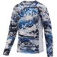 HUK Performance Fishing Pursuit Camo Vented Long Sleeve Tee - Youth, Mossy Oak Hydro Glacier, Medium, H7120017-098-YM