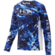 HUK Performance Fishing Pursuit Camo Vented Long Sleeve Tee - Youth, Mossy Oak Hydro Reflex, Large, H7120017-468-YL