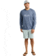 HUK Performance Fishing Pursuit Heather Long Sleeve Shirt - Mens, Nvl Aca Hthr, Large, H1200485-464-L