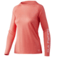 HUK Performance Fishing Pursuit Long-Sleeve Shirt - Women's, Extra Large, Hot Coral, H6120109-684-XL