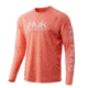 HUK Performance Fishing Pursuit Vented Long Sleeve - Mens, Fusion Coral, Medium, H1200150-634-M