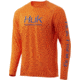 HUK Performance Fishing Pursuit Vented Long Sleeve Tee - Mens, Orange Tiger, Small, H1200150-821-S