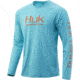 HUK Performance Fishing Pursuit Vented Long Sleeve Tee - Mens, Scuba Blue, 2XL, H1200150-432-XXL