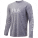 HUK Performance Fishing Pursuit Vented Long Sleeve Tee - Mens, Sharkskin, Small, H1200150-028-S
