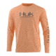 HUK Performance Fishing Pursuit Vented LS Tops, Long Sleeve - Mens, Beach Peach, Large, H1200150-850-L