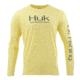 HUK Performance Fishing Pursuit Vented LS Tops, Long Sleeve - Mens, Butter, Large, H1200150-745-L
