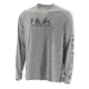 HUK Performance Fishing Pursuit Vented LS Tops, Long Sleeve - Mens, Grey, Extra Large, H1200150-020-XL