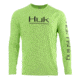 HUK Performance Fishing Pursuit Vented LS Tops, Long Sleeve - Mens, Lime Aid, Large, H1200150-330-L