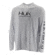 HUK Performance Fishing Pursuit Vented LS Tops, Long Sleeve - Mens, White, Large, H1200150-100-L