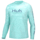 HUK Performance Fishing Quiet Waters Pursuit Crew - Mens, Eggsheel Blue, 3XL, H1200612-494-XXXL