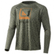 HUK Performance Fishing Reflection Pursuit Long-Sleeve Shirt - Men's, 2XL, Moss, H1200462-316-XXL