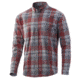HUK Performance Fishing Rutledge Flannel - Men's, Medium, Volcanic Ash, H1500136-013-M