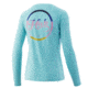 HUK Performance Fishing Script Pursuit Long Sleeve Top - Womens, Blue Radiance, Small, H6120078-444-S