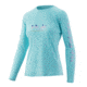 HUK Performance Fishing Script Pursuit Long Sleeve Top - Womens, Blue Radiance, Small, H6120078-444-S