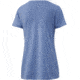 HUK Performance Fishing Script V-Neck Tee - Womens, Carolina Blue Heather, Large, H6100039-425-L