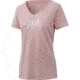 HUK Performance Fishing Script V-Neck Tee - Womens, Seashell Pink, Extra Small, H6100039-682-XS