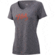 HUK Performance Fishing Script V-Neck Tee - Womens, Sharkskin Heather, Medium, H6100039-022-M