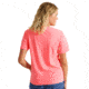 HUK Performance Fishing SS Mineral Wash Tee - Womens, Neon Coral, L, H6100090-829-L