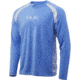 HUK Performance Fishing Strike Solid Long Sleeve Tee - Mens, Carolina Blue, Small, H1200197-420-S